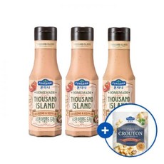 폰타나 사우전 아일랜드 드레싱 250g 3개 + 크루통 1개