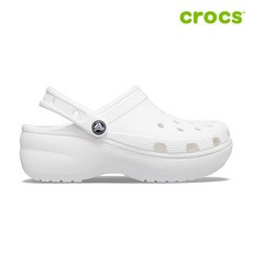 크록스 클래식 플랫폼 클로그 여성샌들 206750-100_CA