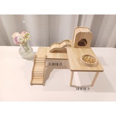 햄스터 사각데크 원목데크 3가지 사이즈, 중형, 1개