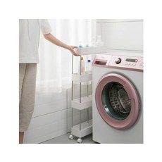 혜문잡화상점 4단 이동식 틈새선반 폭14cm 스틸봉, ONE COLOR