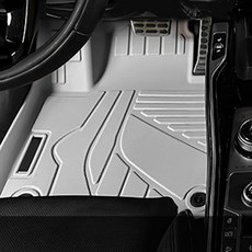 TPE카매트 자동차 카매트 5D 풀커버, 라이트그레이, 1열(운전석+조수석)