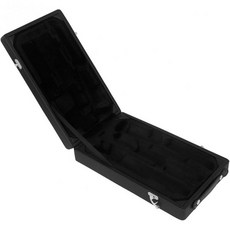 토토리티 오보이 휴대용 케이스 플러시 라이닝 블랙 두꺼운 가죽 측면 패널 목관악기 보관함 회전 잠금장치 바람악기 보호용, 토토리티 오보이 휴대용 케이스 플러시 라이닝 블랙 두꺼