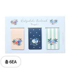 왈가닥스 마그네틱 북마크 3p, 부케, 6세트