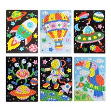 감성팩토리 모자이크스티커 EVA 놀이 6종, 1세트, B타입