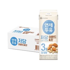 연세두유 저당 두유 아몬드&잣 190ml 24개