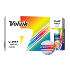 Volvik VISTA 3 PRISM 360 遠距與側旋多重性能, VOLVIK VISTA3 PRISM360 球, 1個, 12個裝