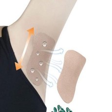 땀 흡수 패치 겨드랑이 패드 옷에 붙이는 세트, 화이트2p스킨2p세트, 1개