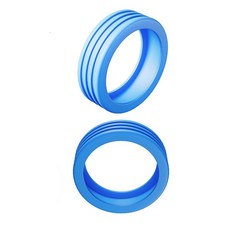 까마느 조용한 수하물 바퀴 커버 유모차 골프백 실리콘 커버, 8개, 블루