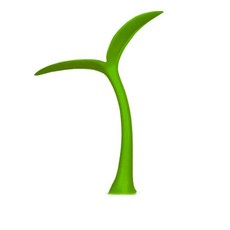 肥婆奶奶 3D立體超貼 車頂牛角貼 找車神器 觸角 立體車貼 裝飾車貼 樹苗裝飾 汽車貼紙 車頂裝飾 牛角 小樹苗, 1個