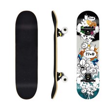 스케이트 보드 입문자 짧은 연습용 초보자 숏, Y