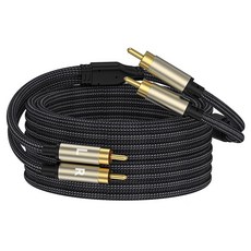 ZTOXLRRCA 케이블 2RCA Male to 스테레오 오디오 골드 도금 카 서브우퍼 어댑터 홈시어터 앰프 하이파이 시스템 스피커10FT, 10FT