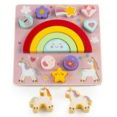 3살 유치원 끼우기 인지발달 무지개 밸런스쌓기퍼즐 유니콘 끼우기놀이 촉감놀이