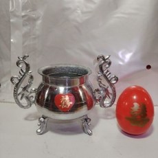 錫器 雙龍雙耳香爐, 1個, 新款錫新款香爐仿古喜事用品錫香爐傢用一個