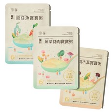 裸廚房寶寶粥系列：吻仔魚、蔬菜豬肉、肉木耳口味，天然無添加，6個月以上寶寶適用, 雞肉木耳寶寶粥, 120g, 1個