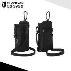 블랙야크 크로스가방or배낭 어깨끈 탈부착 물병+휴대폰 수납가능 야크멀티보틀포켓B 2BYABXU925, BLACK