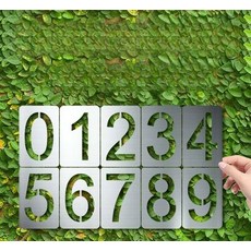 도색판 숫자 플레이트 스텐실 알파벳 스프레이 글자 아연도금 철 5cm 숫자, 맞춤 주문 고객 서비스 문의