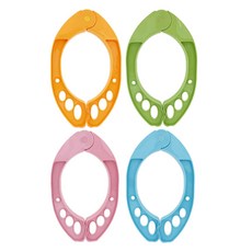 多功能衣夾 L號 4入, 1套