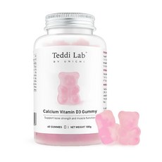 Teddi Lab 鈣維生素D3 小熊軟糖 強化骨骼與肌肉功能, 180g, 1個