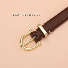 韓系氣質款復古馬蹄扣真皮皮帶，時尚百搭細腰帶，多款可選