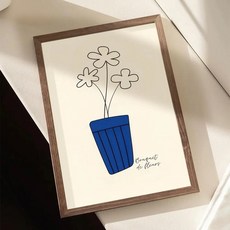 꽃 미니멀리스트 그림 서예 캔버스 예술 침실 거실 홈 장식 벽장식 데칼 선물, A. 15X20cmNoframe