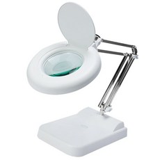 10배율 20배율 LED 스탠드 램프 돋보기 작업용 확대경, H.고급화이트10X+LED+스텐받침+방진커버