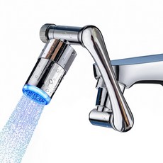 클링바스 자가발전 회전 다기능 니플 스마트 워터탭 LED 형, 1개