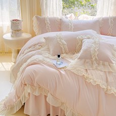 2025新款 立體蕾絲花邊 夢娜四件式 法式少女心 輕奢公主風 荷葉邊被套