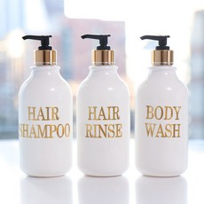 위띵크 골드 욕실디스펜서 샴푸통 베이직 520ml 3종세트, 2개
