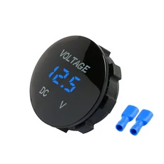 DC 12V-24V 디지털 패널 전압계 Led 디스플레이 전기 측정기 볼트 테스터 자동차 오토바이 보트 ATV 트럭에, 03 Blue, 1개