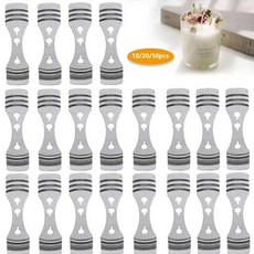 금속 촛불 심지 센터링 장치 만들기위한 실버 홀더, 1개, 1. 10pcs