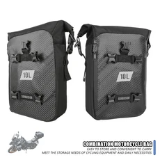 8L/10L 오토바이 범퍼 가방 방수 프레임 크래시 바 혼다 CRF1100L 아프리카 트윈 CRF 1100 L 어드벤처 스포, 09 2PC Black 10L