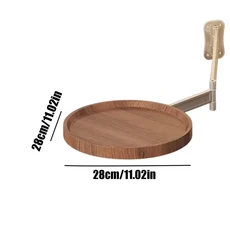 중세 커피 테이블 북유럽 단단한 나무 + 유리 소파 라운드 사이드 카페 거실 가구 홈, 01 빠른  Mainland, 02 1