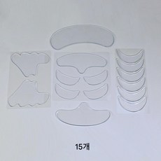5pcs 실리콘 주름 개선 패치 재사용 가능한 얼굴 이마 눈 패드 세트 얼굴 주름 개선 피부 리프팅 케어 스트립, 1000개, 15개입