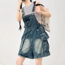 Zoovit 여성용 카고 오버롤 패션 와이드 점프슈트 반바지