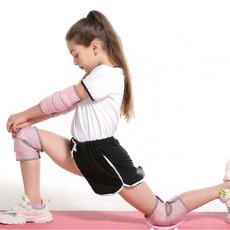 주니어 어린이 벨크로 무릎보호대 2p(1set), 블루, 1개