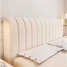 침대 헤드 쿠션 등받이 커버 리폼 보드 교체 덮개 모던 퀼팅 크리스탈 벨벳-아이보리 190CM, 상세 페이지 참고 × 2. 다크그레이세로무늬150CM