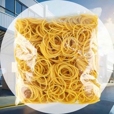 노랑 고무줄 3000 4cm 문서정리 고무링 포장고무줄 물건고정 노란밴드 색깔고무줄