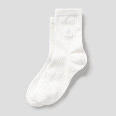 [백화점 정품] 26년SALE 빈폴레이디스 빈폴 BEANPOLE 남녀공용 솔리드 중목 양말 - 화이트 BE61KTM111