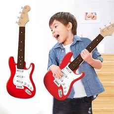 현 전자 기타 초보자용 교육용 악기 선물, 1개, 기본, 3. Red Guitar