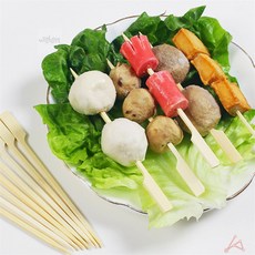 대나무 손잡이 꼬지 가정용, 소