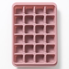 국산 프리미엄 실리콘 얼음트레이 얼음틀 이유식큐브 6구/15구/24구, 1개, 핑크