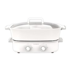 6L雙旋鈕鴛鴦電火鍋 - 鴛鴦鍋、火鍋鍋具、美食料理快煮鍋, X