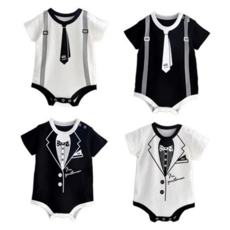 신생아 바디 슈트 베이비 반팔 아기옷 아기 바디 슈트 여름 우주복