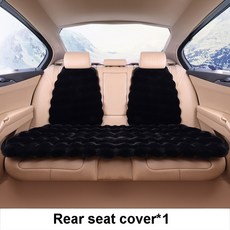 버블 플리스 카시트 쿠션 플러시 커버 인공 토끼 헤어 미끄럼 방지, Back seat brown, 2. Back seat brown, 1개