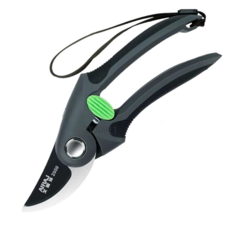 AIRAJ 가지치기 가위 SK5 합금강 테플론 방청 코팅 아치형 디자인 편안 그립감 보관 용이 정원용, 1개