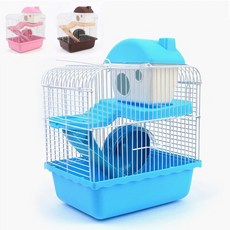 리빙박스햄스터집 햄스터집 2층집 애완하우스 2층 하우스 조립식 쳇바퀴 미끄럼틀 tha*5745eV, 브라운, 본상품선택