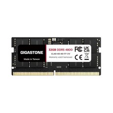 고성능 메모리 DDR5GIGASTONE 32GBx1장 DDR5 4800MHz PC5-38400 CL40-40-40-77 1.1V SODIMM 262