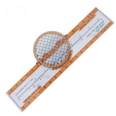 진심글로벌 계산자 공학 로그자 백터 공학용 눈금자, 1개, 오렌지 CRP-1 자