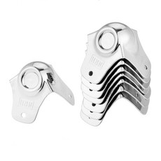 금속 공 모양 코너 브래킷 커버 가드 보호대 8 개 가구 공예 나무 상자 가방 캐비닛 비행 케이스 58x52mm, B, 8개