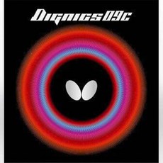 버터플라이 디그닉스09C 탁구러버, 적색, 1개